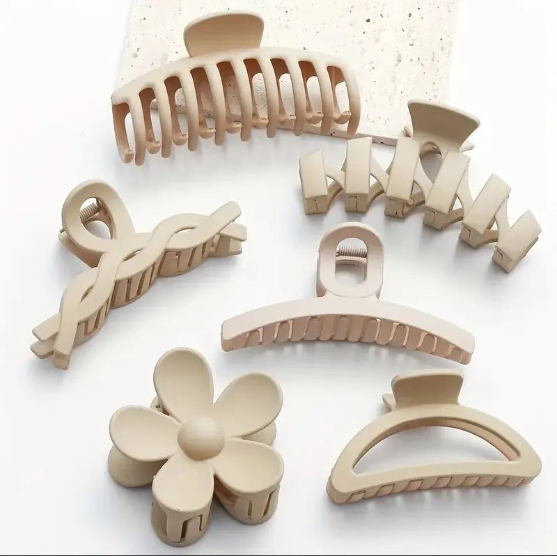 6Pcs Women Claw Clip Set Headwear Large Hair Claw for Girls