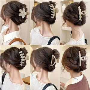 6Pcs Women Claw Clip Set Headwear Large Hair Claw for Girls