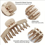 6Pcs Women Claw Clip Set Headwear Large Hair Claw for Girls
