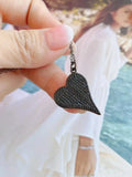 6Pcs Women Crystal Zircon Heart Necklace Pendant, Micro Pave CZ Pendant Jewelry