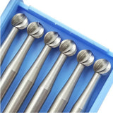 6Pcs Ball Burs Steel Series Jewelry Tool Diamond Polishing Engraving Drill