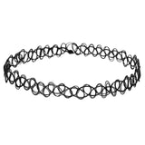 6Pcs Gothic Tattoo Lace Velvet Choker Necklaces Women Collar Femme Punk Style