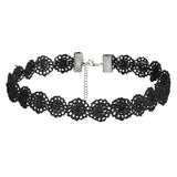 6Pcs Gothic Tattoo Lace Velvet Choker Necklaces Women Collar Femme Punk Style