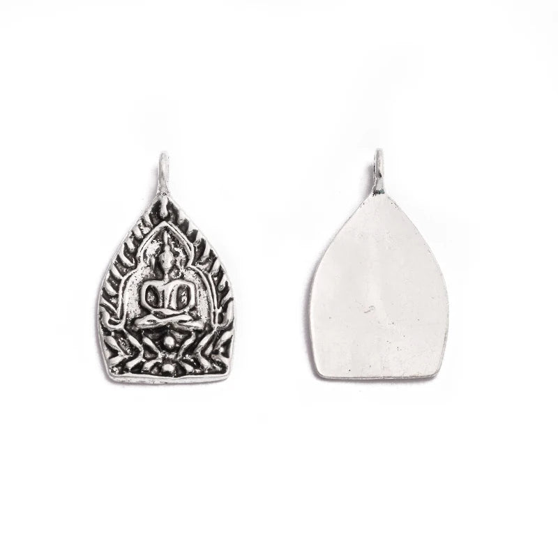 6Pcs Tibetan Silver Buddha Charms Pendant DIY Jewelry Making