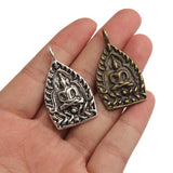 6Pcs Tibetan Silver Buddha Charms Pendant DIY Jewelry Making