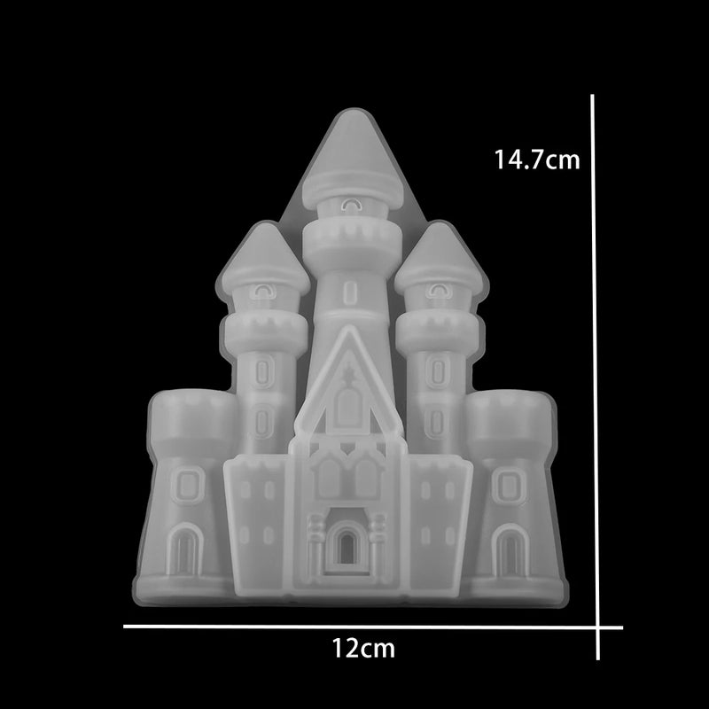 Castle Epoxy Resin Molds Villa Christmas House DIY Resin Epoxy Casting Mold