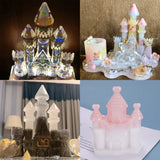 Castle Epoxy Resin Molds Villa Christmas House DIY Resin Epoxy Casting Mold