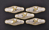 6X 65*24mm Cowboy Horse Leathercraft Bridle Saddles Belt Conchos