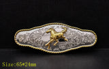 6X 65*24mm Cowboy Horse Leathercraft Bridle Saddles Belt Conchos