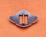 6X Antique Copper Western Flower Engraved Concho Buckles