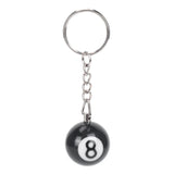 6X Billiard Ball Key Chain No. 8