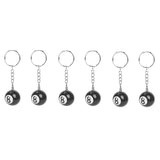 6X Billiard Ball Key Chain No. 8