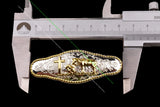 Silver Biker Rodeo Cross Leather Western Cowboy Belt Concho