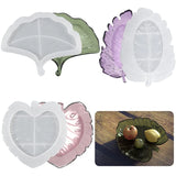 Leaf Silicone Mould Tray Epoxy Resin Mold Leaf Shape Saucer Fruit Tray