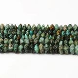 6X11MM Faceted Turquoise Stone Beads for Jewelry Making