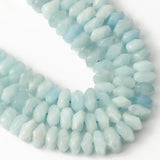 6X11MM Aquamarines Stone Beads Irregular Loose Spacer Beads