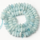6X11MM Aquamarines Stone Beads Irregular Loose Spacer Beads