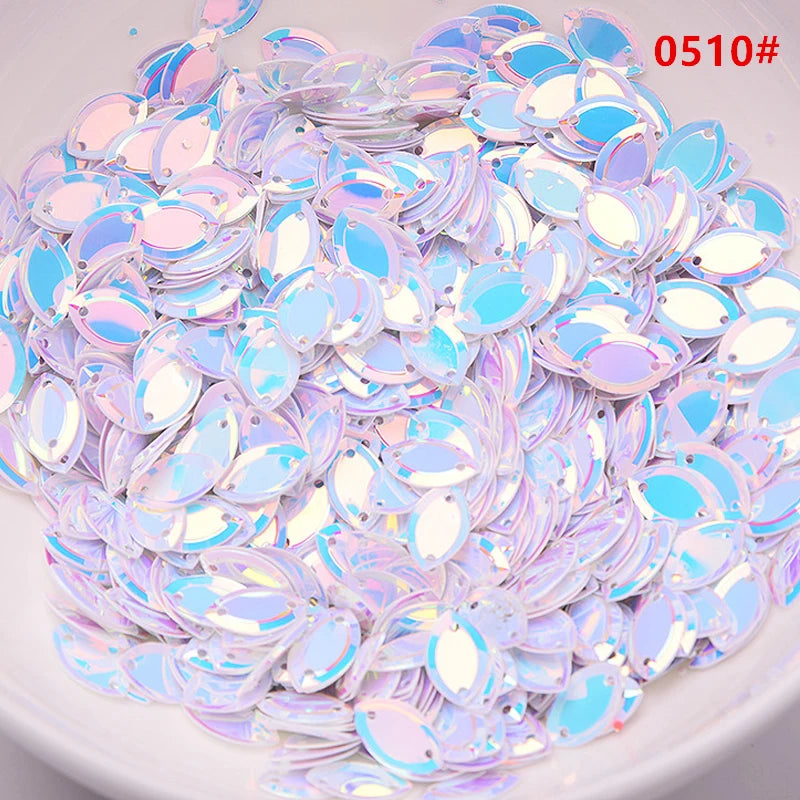 6X13mm Flat Round PVC Sequins Paillettes Craft Wedding Decor
