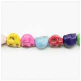 Multicolor Skull Turquoise Beads for DIY Jewelry Making