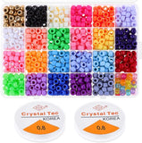 Colorful Acrylic Pony Beads Set for Jewelry Making