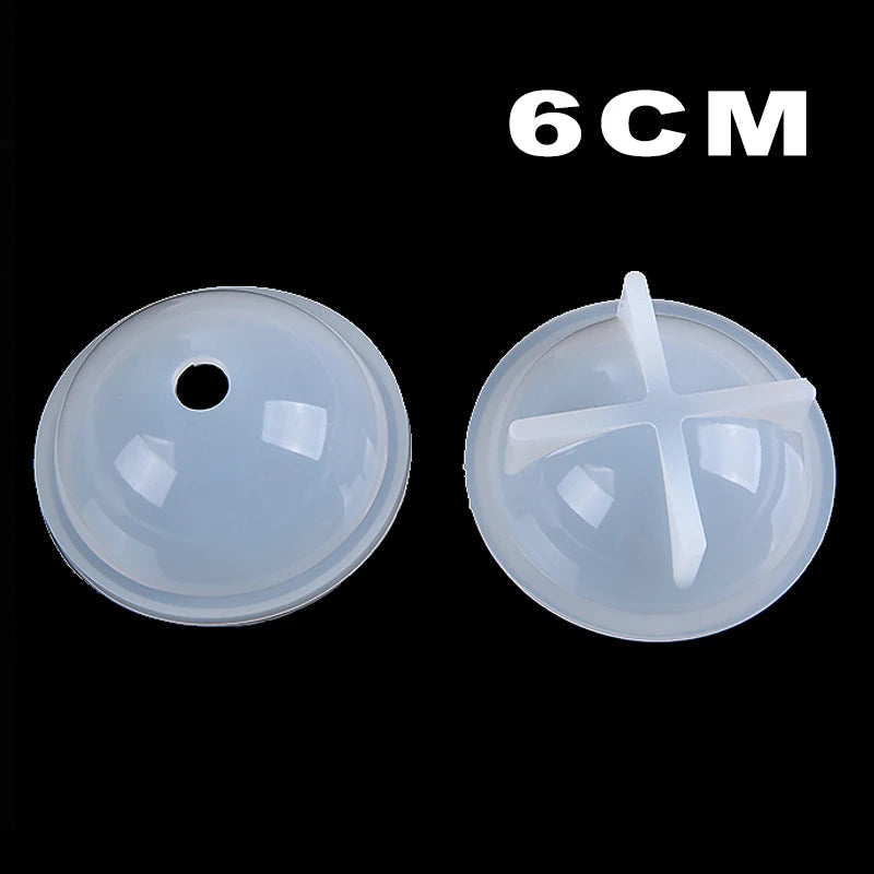 Round Ball Silicone Casting Mold Epoxy Resin DIY Jewelry Making Tool Mould