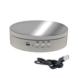 6in USB Rechargeable Rotating Display Stand 45 90 180 360 Degree