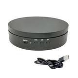 6in USB Rechargeable Rotating Display Stand 45 90 180 360 Degree