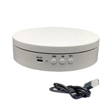 6in USB Rechargeable Rotating Display Stand 45 90 180 360 Degree