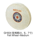 6inch Dental Polishing Felt Wheel - Medium Wheel for Jewelry Polishing
