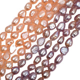 6m Pink Purple Baroque Pearl Earrings Necklace Set