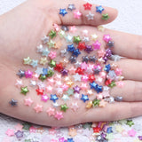 1000pcs Star Shape Half Pearls Flatback for Scrapbook Wedding Cards Nail Jewelry
