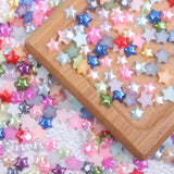 1000pcs Star Shape Half Pearls Flatback for Scrapbook Wedding Cards Nail Jewelry