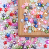 1000pcs Star Shape Half Pearls Flatback for Scrapbook Wedding Cards Nail Jewelry