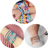 6mm 100pcs Mixed Acrylic Beads Square Number Charm DIY Jewelry Making