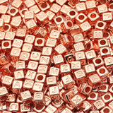 6mm 100pcs Mixed Acrylic Beads Square Number Charm DIY Jewelry Making
