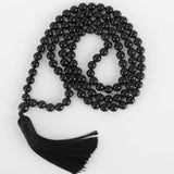 6mm 108 knot Agate Beads Bracelet Dark Matter Yoga Cuff Beaded Blessing