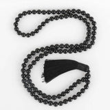 6mm 108 knot Agate Beads Bracelet Dark Matter Yoga Cuff Beaded Blessing