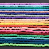 6mm 10Pcs Polymer Clay Beads Disk Spacer Beads DIY Jewelry Making