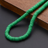 6mm 10Pcs Polymer Clay Beads Disk Spacer Beads DIY Jewelry Making