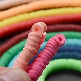 6mm 10Pcs Polymer Clay Beads Disk Spacer Beads DIY Jewelry Making