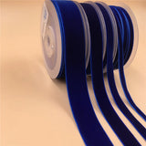 6mm 10mm 15mm Royal Nylon Velvet Ribbon For Gift Bouquet Wrapping