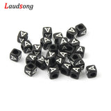 6mm 10mm Mixed Letter Beads Square Alphabet Acrylic Beads DIY For Jewelry