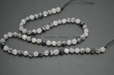 Rutilated Quartz Diamond Cut Round Loose Beads 3 Strands