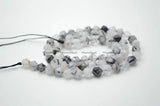 Rutilated Quartz Diamond Cut Round Loose Beads 3 Strands