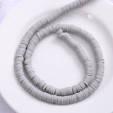 6mm Polymer Clay Beads 14 Colors Round Spacer Chip Disk Loose Beads