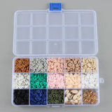 2600Pcs Round Polymer Clay Beads Set for DIY Jewelry Making