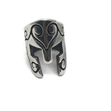 6mm 316l Stainless Steel Warrior Mask Spacer Beads for Men Leather Bracelet