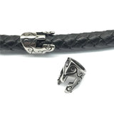 6mm 316l Stainless Steel Warrior Mask Spacer Beads for Men Leather Bracelet