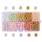 500pcs Mixed Round Glass Pearl Beads for Jewelry Making DIY Bracelet Necklace