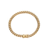 6mm 7inch 8inch Stainless Steel Cuban Link Bracelet SB003